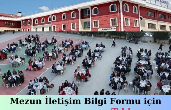 ENVAR EĞİTİM KURUMLARI MEZUN BİLGİ FORMU